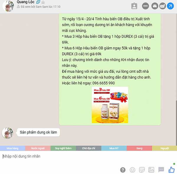 mua tinh hàu biển ob chính hãng