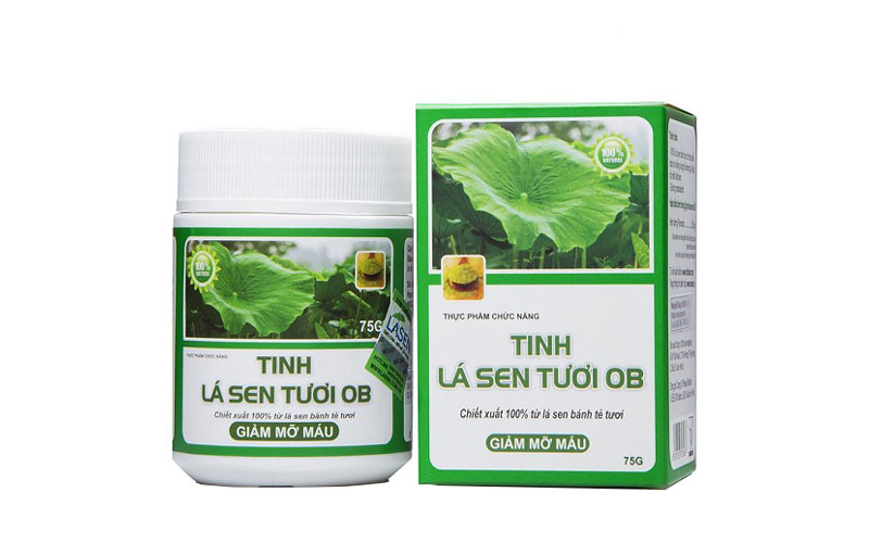 tinh lá sen ob hỗ trợ giảm can hiệu quả